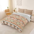 thumbnail image 2 of Erosebridal Western Aztec Geometric Queen Duvet Cover Set,Bohemian Exotic Style Bedding For Adult 3-Piece,No Comforter,Reversible, 2 of 6