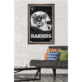 thumbnail image 2 of NFL Las Vegas Raiders - Neon Helmet 23 Wall Poster, 22.375" x 34" Framed, 2 of 5