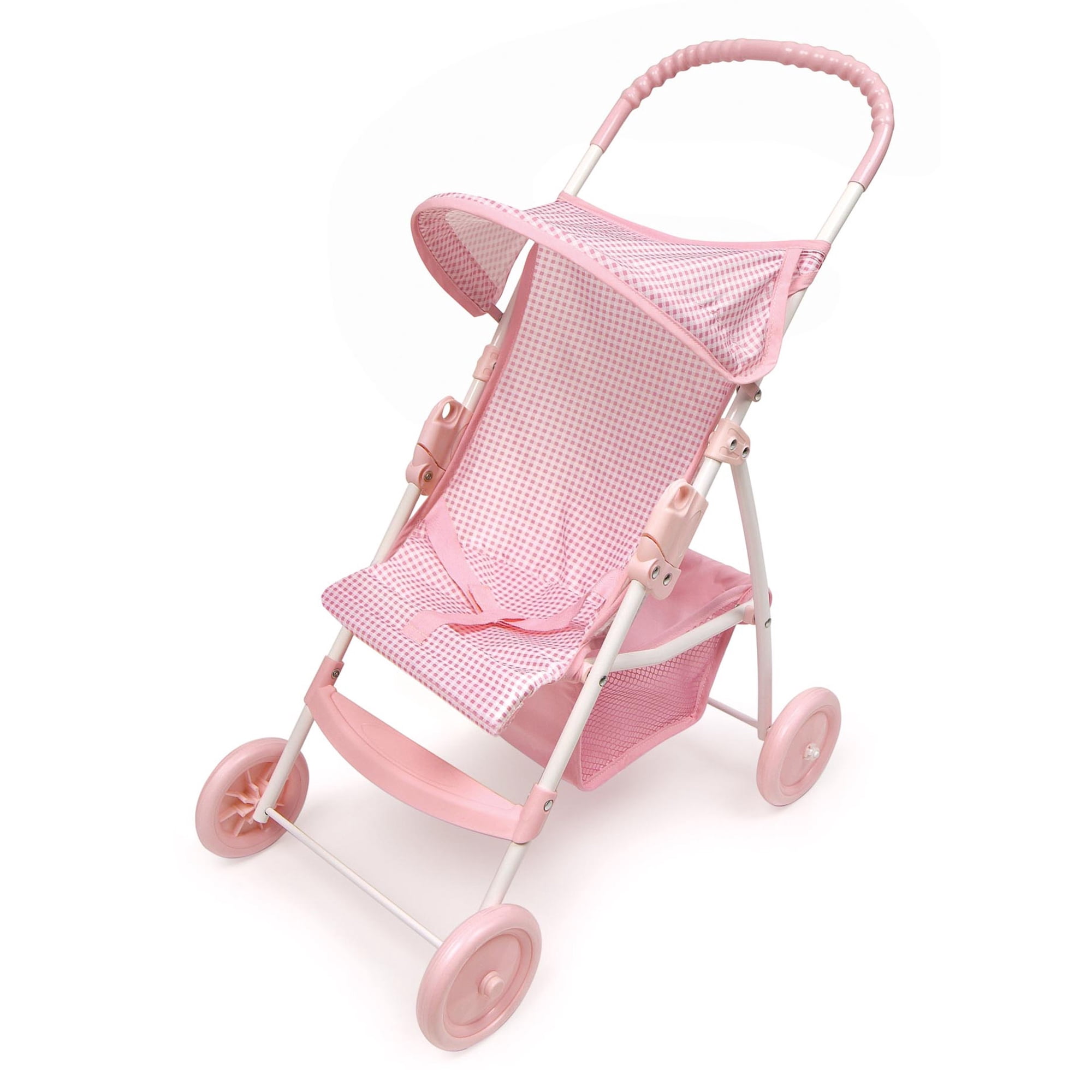 Folding Doll Umbrella Stroller - Pink/Gingham
