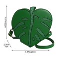 thumbnail image 3 of Slccxzc PU Leather Crossbody Bag Women Leaf Shaped Shoulder Bag Purse Elegant Mini Handbag Messenger Bag for Outdoor Travel, 3 of 7