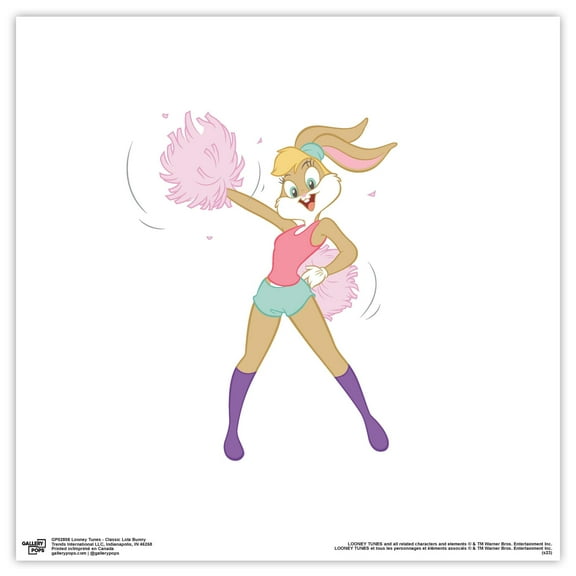 Gallery Pops Looney Tunes - Classic Lola Bunny Wall Art, Unframed Version, 12" x 12"