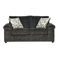 thumbnail image 3 of Roundhill Furniture Nason Wide Wale Corduroy Loveseat, Charcoal, 3 of 5