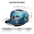 thumbnail image 6 of Gaeub Watercolor Turtle4 Flat Bill Snapback Hats Baseball Caps with Adjustable for Running Workouts and Outdoor Activities, 6 of 9