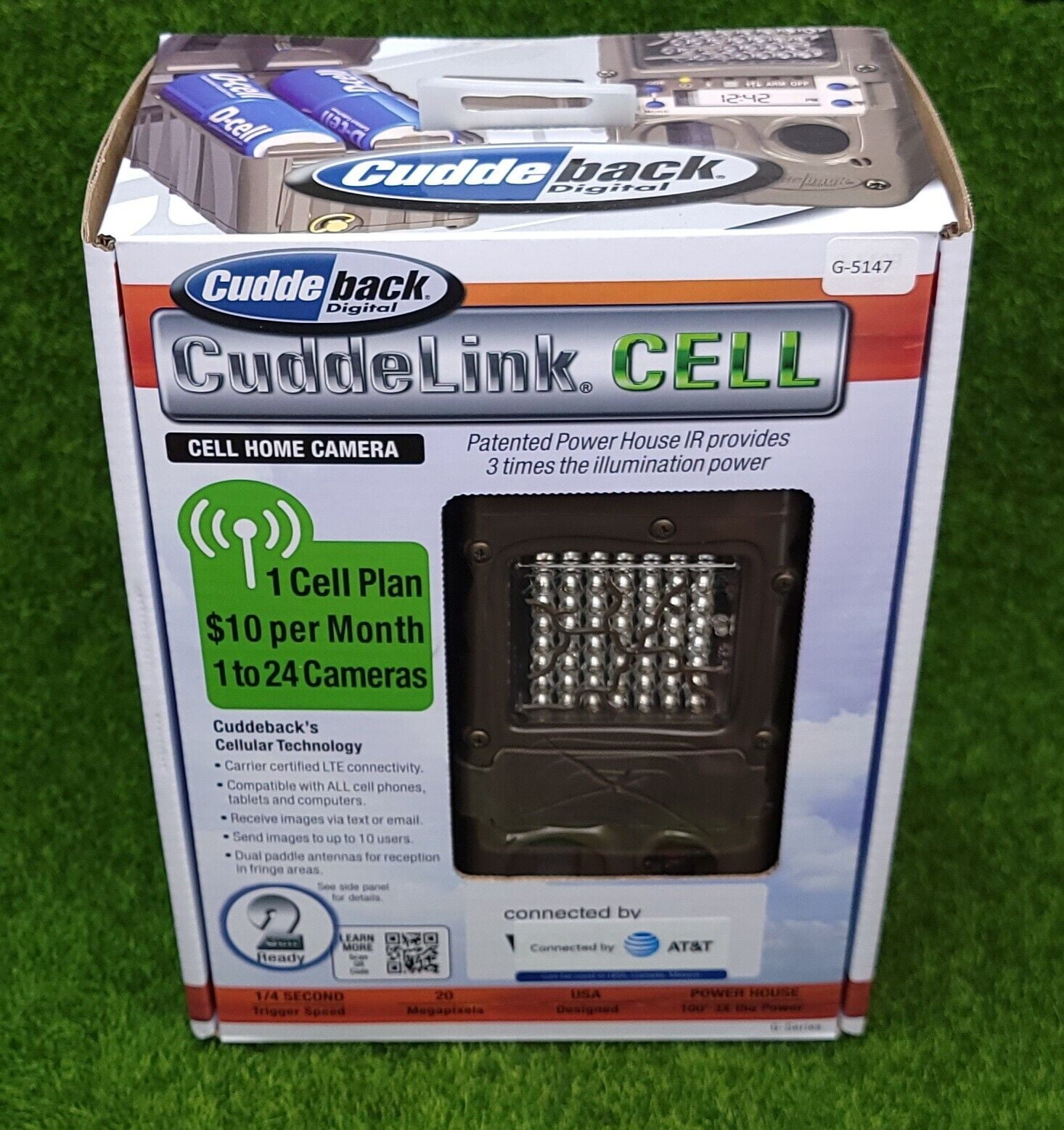 Cuddeback CuddeLink 20MP IR Cellular Trail Game Security Camera, Brown