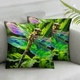 thumbnail image 3 of Natural Dragonfly Window Curtains  Green Jungle Botanical Leaves Decor Window Drapes for Kids Teens Adults Colorful Firefly Gradient Wild Creature Curtains for Living Room, 3 of 7