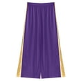thumbnail image 5 of Hansber Kids Girls Wide-Leg Liturgical Palazzo Pants Celebration of Spirit Praise Dance Pants Baggy Trousers Purple 6, 5 of 6