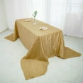 thumbnail image 3 of BalsaCircle Gold 90" x 156" Accordion Crinkle Taffeta Rectangular Tablecloth Reception, 3 of 8