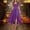 A173 Purple, variant on Women's Renaissance Gothic Dress High Low Hem Lace Up Corset Waist Vintage Medieval Costume Flattering Peasant Dress for Cosplay Halloween Party