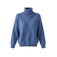 thumbnail image 4 of yillto Womens Turtleneck Sweater Soft Knit Warm Pullover Mock Neck Fall Winter Layered Sweaters, 4 of 5