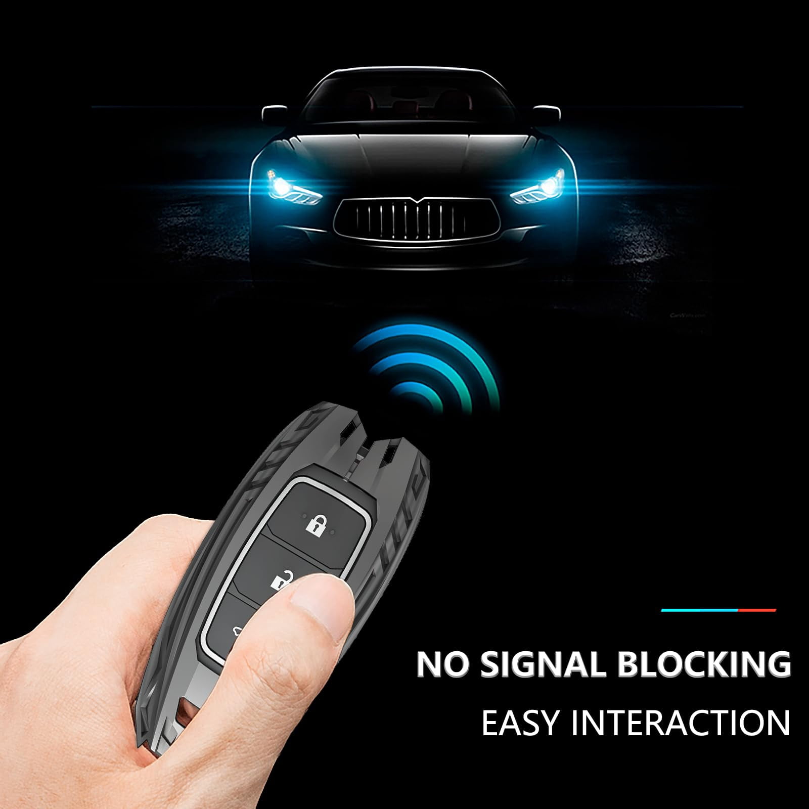 For Hyundai Key Fob Cover,Keychain,Zinc Alloy Protection Car Key Shell Case Compatible with Hyundai Holder Smart Remote Keyless Entry Keyshell Accessories