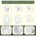 thumbnail image 3 of 18 Pcs Self Watering Pots - 3 Sizes Plastic Flower Plant Pot With Inner White Pot for Indoor House Plants, Herbs and Flowers$$Garden & Patio, 3 of 6