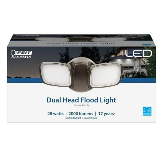 Feit Electric 3002310 Switch Hardwired LED Bronze Security Floodlight