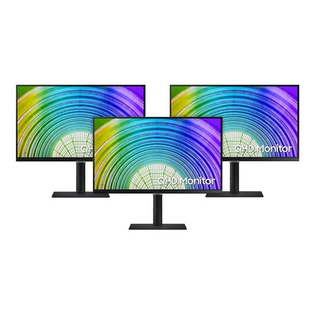 Samsung - S60UA Series 24" QHD LED Monitor with HDR (HDMI, USB-C, USB) - Black