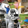 thumbnail image 2 of Rvchic 1200W 3300PSI Electric Airless Paint Sprayer with Extension Rod, Thinning-Free Stand Sprayer for Home Exterior/Interior,Garage,Furniture Black, 2 of 9