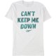 thumbnail image 1 of Reebok Can't Keep Me Down Graphic - Camiseta para hombre, color blanco, talla mediana, 1 of 2
