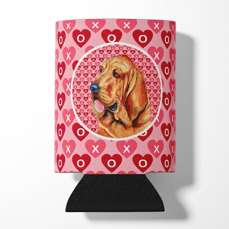 

Caroline s Treasures LH9151CC Bloodhound Hearts Love and Valentine s Day Portrait Can or Bottle Hugger Can Hugger