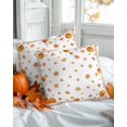thumbnail image 2 of Decorative Throw Pillow Covers 18x18 Inch Set of 2 Pumpkin Fall Decor Pillow Cases for Couch, Maple Leaves Vintage Cushion Case for Living Room Bedroom Bed Car Chair, 2 of 9