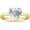 Heart Shape, variant on Houston Diamond District 1 to 5 Carat 14K Yellow Gold LAB GROWN Diamond Solitaire Engagement Ring (Color E-F, Clarity VS2-SI1) Asscher Shape 0.5 Carat Size: 4.5