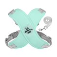 thumbnail image 2 of Dog Harness and Leash Set Adjustable Padded Vest Breathable Nylon X-Shaped Chest Strap for Walking Training, Mint Green Size S, 2 of 3