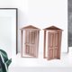 thumbnail image 1 of dollhosue wooden door,unpainted blank dollhouse wood door furniture,mini wooden door model doorknob decoration toy,house garden decor bedroom miniature furniture,diy crafts dollhouse room decor Macarena puerta de madera para casa de muñecas, 1 of 8