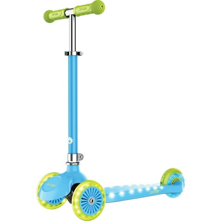 3 Piece Scooter - Jetson Pixel Light-Up 3-Wheel Kick Scooter, Blue