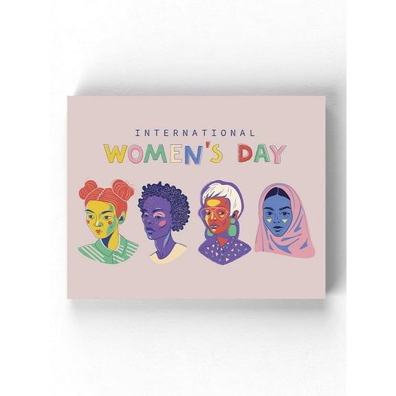 Women Day Color Portraits Wrapped Canvas  -Image by Shutterstock,