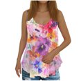 thumbnail image 2 of Boovnll Camisole Débardeurs pour Femmes, Mode Décontractée d'Été pour Femmes Imprimé Ample Col Rond Sans Manches, Débardeur pour Femmes, Débardeur à Bretelles Spaghetti,, 2 of 5