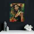 thumbnail image 5 of Nawypu Black Woman With Dreadlocks On Her Head African American Canvas Wall Art Abstract Modern Artwork Wall Decor Posters Art Prints Decorations for Bedroom,Living Room,Home, 5 of 5