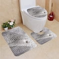 thumbnail image 1 of GOHAO Macro Photo a Sand Dollar 3 Piece Bathroom Rugs Set Bath Rug Contour Mat and Toilet Lid Cover, 1 of 2