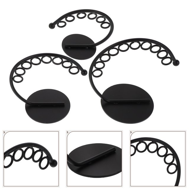 PAMINGONO Earring Organizer Stand 1Set Earring Rack Holder Creative Design Metal Jewelry Hanger 9.5X7.5X2.4In