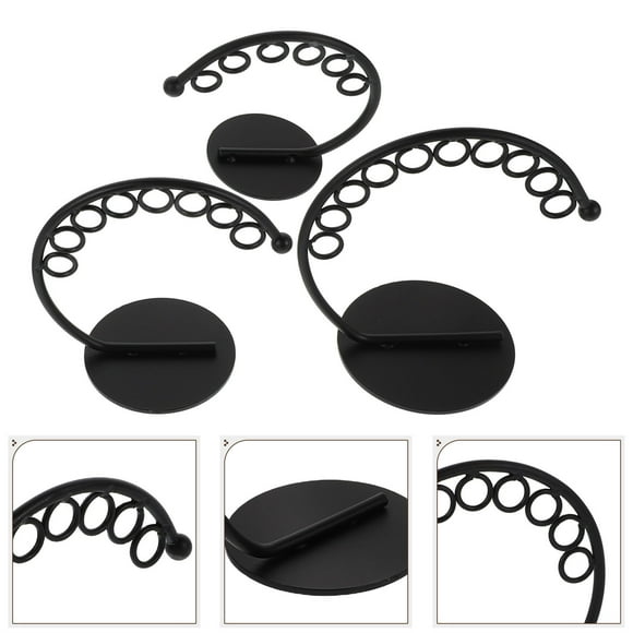 PAMINGONO Earring Organizer Stand 1Set Earring Rack Holder Creative Design Metal Jewelry Hanger 9.5X7.5X2.4In
