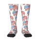thumbnail image 1 of Fotbe Elephant Calcetas Divertidas Estampadas para Hombre y Mujer, Calcetas de Algodón hasta la Rodilla para Caminar, Correr, Enfermería y Embarazo, 1 of 6