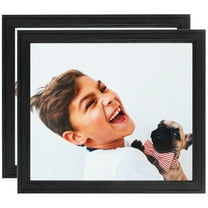 ArtToFrames 11" x 14" Black Picture Frame, 11x14 inch Black Wood Poster Frame (WOM-4107), 2 Pack