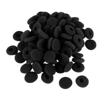 Unique Bargains Sponge Earbud Headphone Cap Ear Pads Cover Replacement Black 100 Pcs