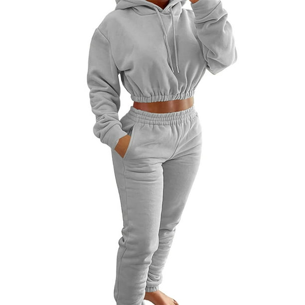 Conjunto de Jogger para mujer, sudaderas deportivas informales, chándal, pantalones de chándal, chándal de 2 piezas, ropa deportiva de manga larga para invierno, trajes para mujer