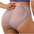 thumbnail image 2 of Zpanxa Panties for Women, Women's Shapewear Panties with Hip Pads Solid Color Fake Butt Enhancer Sponge Waist Lifting Comfortable Sexy Briefs, 2 of 8