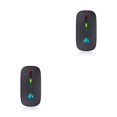 thumbnail image 3 of Matsuzay Ratón recargable para computadora portátil Compatible con Bluetooth V5.0 Receptor inalámbrico Ratones silenciosos para PC Luz azul Computadora Negro Modos dobles 2piezas, 3 of 6
