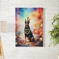 thumbnail image 2 of Hello 2025 Doberman Pinscher Celebrates Happy New Year Firework Balloon Vertical Matte Canvas Poster Doberman Dog Lover Gifts Wall Art Home Decor - 02024, 2 of 5