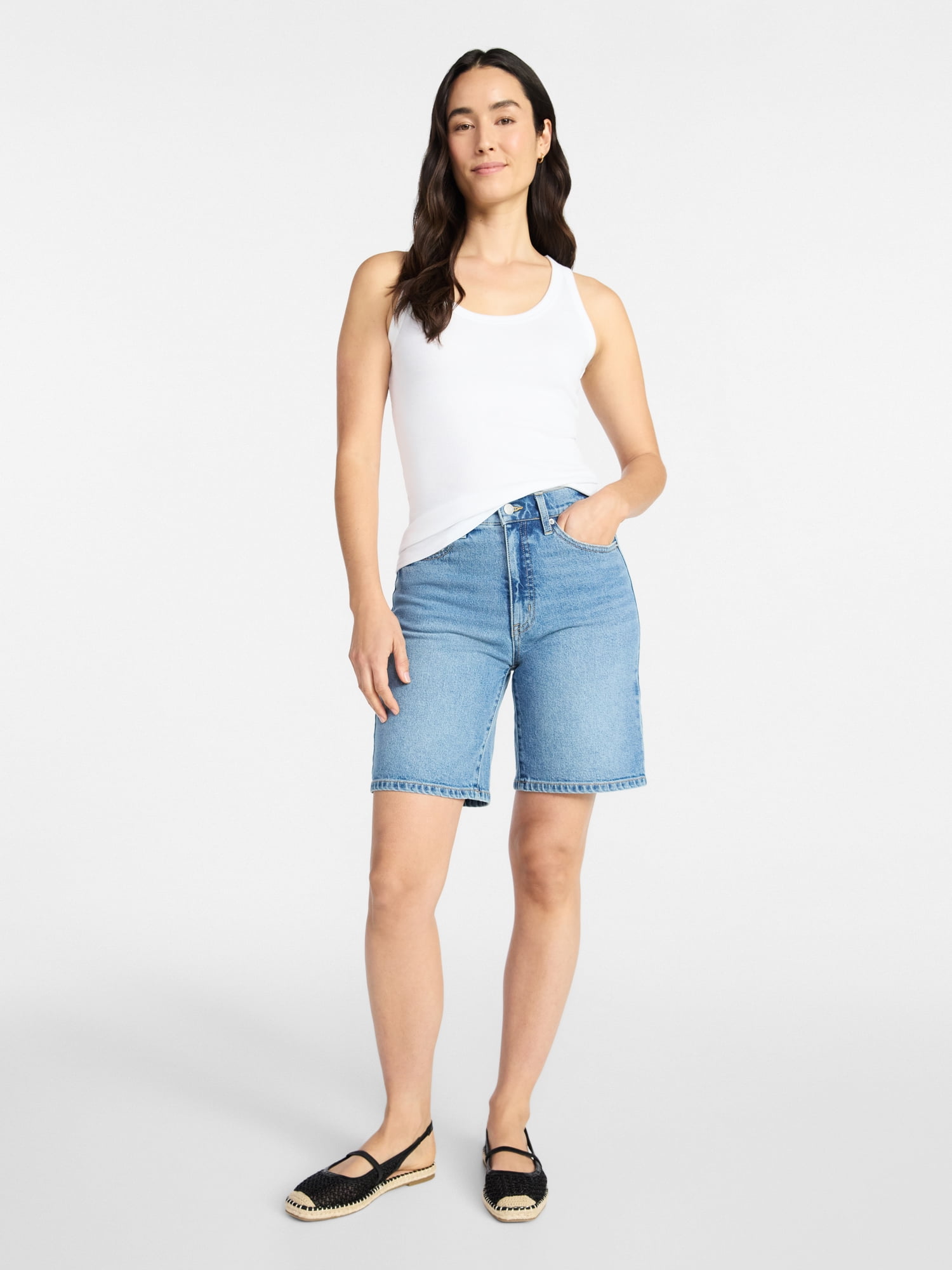 Time and Tru Women's Ribbed Tank Top, Sizes XS-XXXL