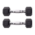 thumbnail image 1 of Par de Mancuernas hexagonales UNIFITNESS negras  de 2 kg, 1 of 1