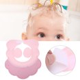 thumbnail image 4 of Gorro de baño para bebé, herramienta para lavar el cabello, repelente al agua, doble protección para los oídos, gorro para niños adultos (rosa), 4 of 8