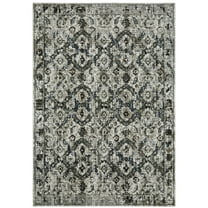Oriental Weavers Gemini Area Rug - 1003E - 6'7" x 9'6" - in Charcoal/ Gray - Modern Style, Stain Resistant, Family and Pet Friendly , Dining, Living Room Rug
