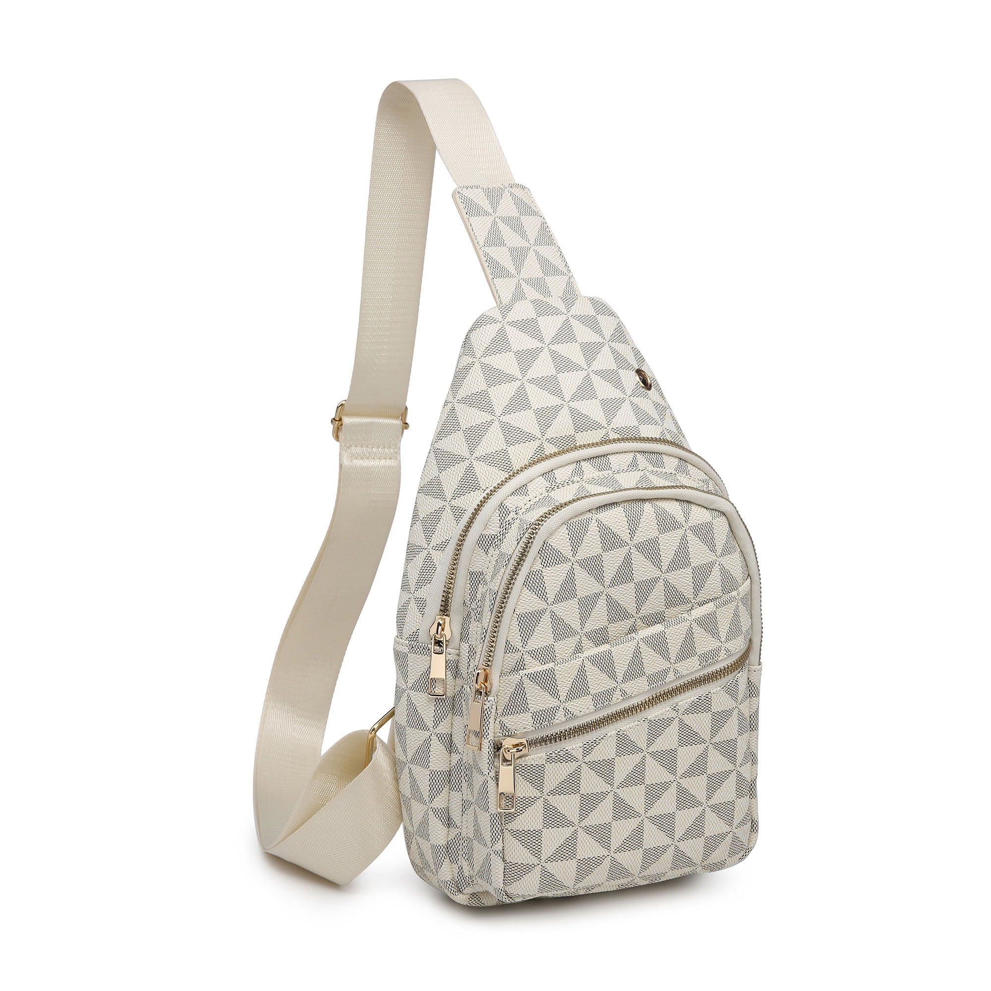 XB Leather Sling Backpack Bag for Women Men Travel Hiking Crossbody