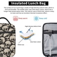 thumbnail image 5 of Skull Halloween Lunch Bag Reusable Thermal Lunch Box with Handle for Women and Men, 5 of 7