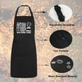 thumbnail image 6 of Funny Aprons for Men with Pockets, Mens Apron for Cooking Grilling BBQ, Dad Gifts for Husband Birthday Fathers Day, 6 of 6