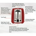 thumbnail image 4 of EUROSTAR ET751R 2-Slice Cool Touch Wide-Slot Toaster, Red, 4 of 4