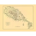 thumbnail image 3 of Jefferys 14x12 Black Modern Framed Museum Art Print Titled - St Kitts St Christophers Caribbean - Jefferys 1768, 3 of 5