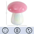 thumbnail image 3 of Urban Shop 6.7" x 5.9" Iridescent Pink Mushroom Candle, 3 of 10