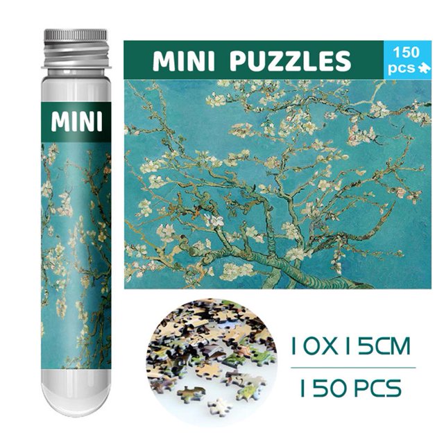 PFDDRW Micro Tiny Puzzels Van Gogh Casse-Tête d'Art de Voyage