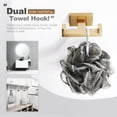 thumbnail image 2 of Wowow Wall Mount Knob Double Robe/Towel Hook in Gold, 2 of 5